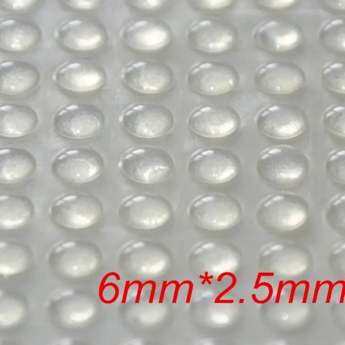 Patin silicone adhésif transparent 6 × 2,5 mm
