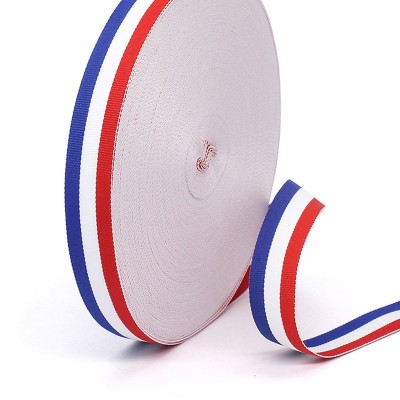 Ruban tricolore bleu-blanc-rouge (au mètre)