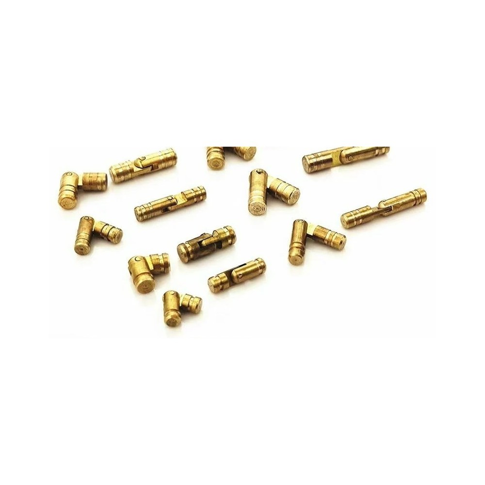 Charnière baril invisible laiton Ø 5 × 15 mm